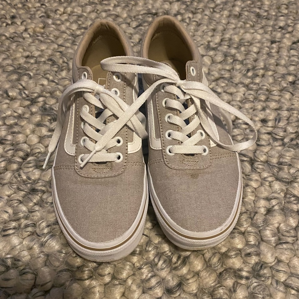 Tan Vans - size 8